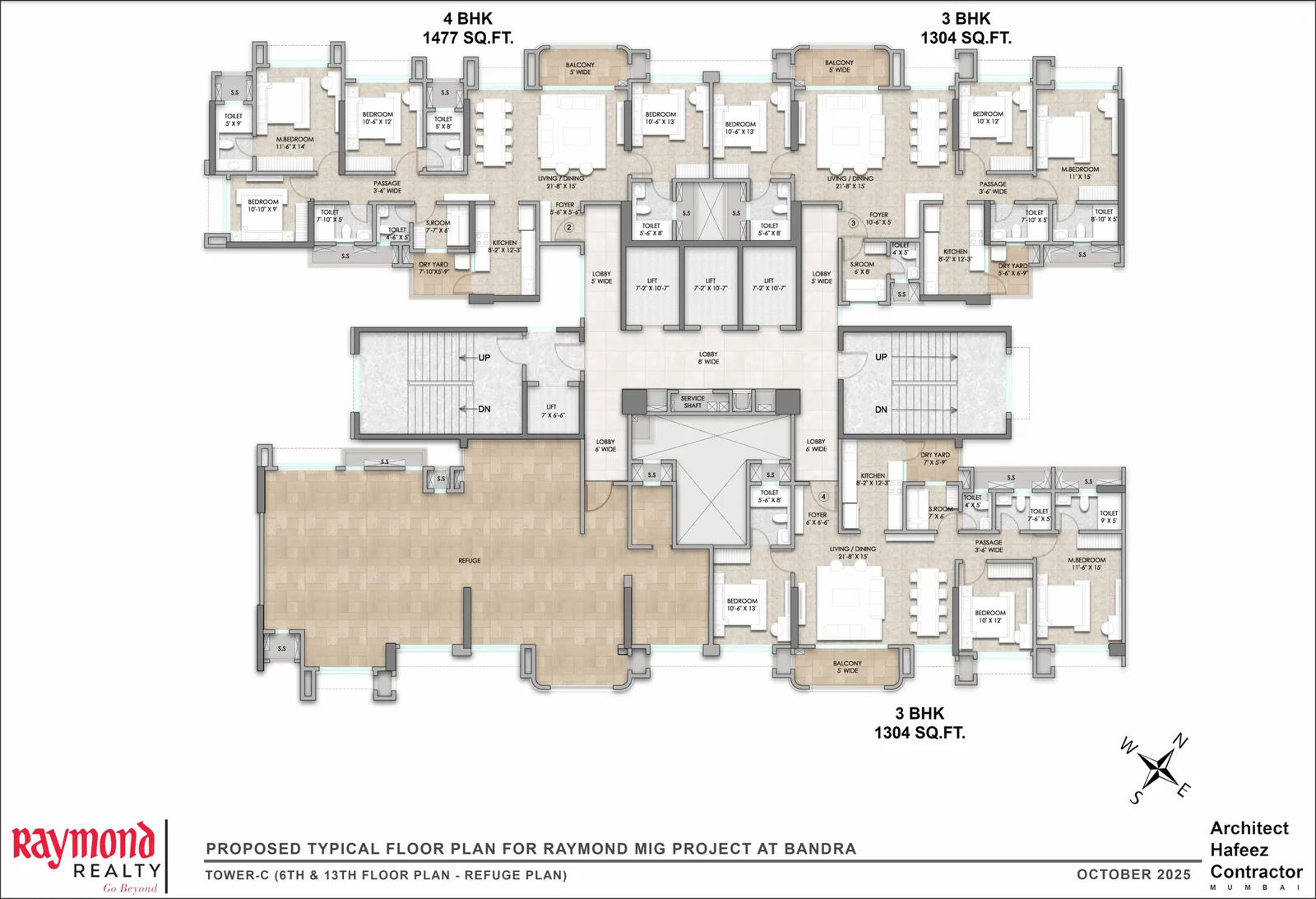Unit Floor Plan at Raymond Invictus by GS at Bandra 